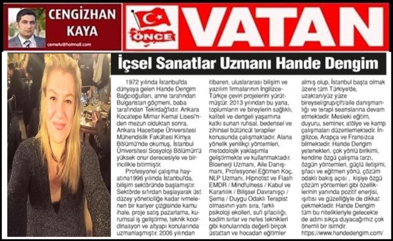 Vatan Gazetesindeyiz